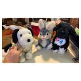 Snoopy, thumper, and more stuffed animals
