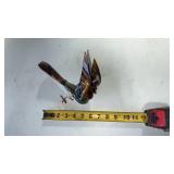 Vintage Murano Glass Venetian Bird, Approx 6x8