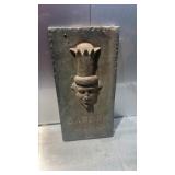 Vintage garden king cast iron garden plat,
