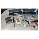 Group of browning pins, pocket knifeï¿½s and more