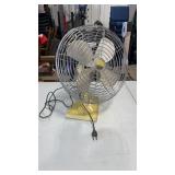 Vintage Rare Gold Eskimo Fan, Works!
