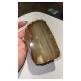 Natural pagans sliced geode polished  4.5 x 2 x