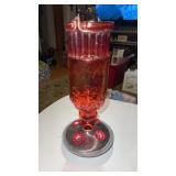 Perky, pet red  bottle glass hummingbird