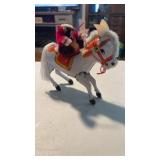 Vintage circus, monkey, riding horse, Tinley
