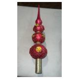 Glass Christmas tree topper