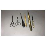 Letter openers and small scissors