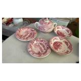 2 Johnson brothers historic America pink 5ï¿½