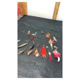 Collection of  13  vintage GM skinner lures fish