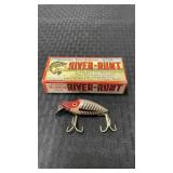 Vintage Heldon river runt spook fishing lure in