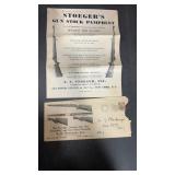 Stoegerï¿½s Advertising Envelope & Gun Stock