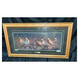 Framed and matted, panoramic wildlife, art print,