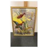 Vintage framed Lynn Bogue Hunt embossed print