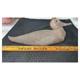 14ï¿½  vintage hand painted  canvas covered cork