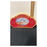 Duck hunters Retreat plaque  approximately  16.5