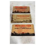 3 Vintage Winchester Guns & Ammunition Brochures
