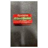 Vintage box of Remington Hi-Speed Kleanbore 22