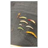 Collection of vintage fishing lures Lazy Ike ,