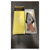 Browning RMEF Fixed Blade Knife with Sheath and