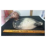 Vintage wooden canvas back drake Duck decoy