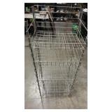 4 Shelf Display Rack Black. Approx.