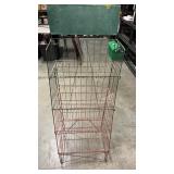 4 shelf Metal Display Rack.  Approx.