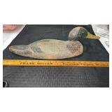 17ï¿½. Hand carved and hand painted Wooden Duck