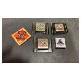 4 Cub Scouts Academic & Sports Belt Loops.  Plus