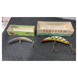 Flat fish fishing lures in original box