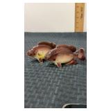 Rock  bass  fish ceramic salt  and pepper shakers