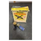 Vintage Peters High Velocity Plastic 12ga. box