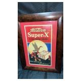 Framed and matted advertising sign for Western