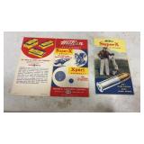 2 Vintage Super X Advertising Pieces Brochures