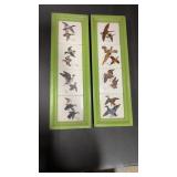 8 Mosaic Tiles with Printed Art by Lynn Bogue