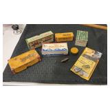 Fishing weights , empty lure boxes and more