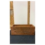 Western  metallic cartridges 12 long wooden ammo