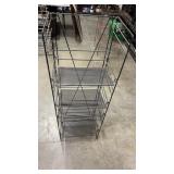 Heavy Metal 4 Shelf Display Rack Black. Approx.