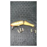 Vintage wood jointed paw paw fishing lure