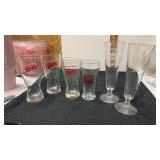 Storz  and falstaff beer glasses