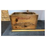 Vintage Remington Arms Wetproof Wooden Ammo Crate