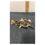 Ceramic walleye / pike  fish salt and pepper