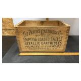 Vintage The Peters Cartridges Co. Wooden Crate
