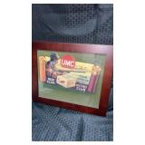 Framed vintage style advertising sign UMC nitro