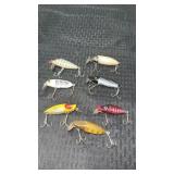 Group of Heddon river runt spook sinker fishing