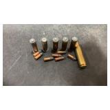 1 308win Spent Brass.  5 38 Spl. Wadcutter.  7-