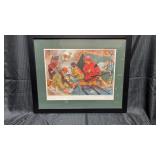 Frame & Matted 1954 Winchester Advertising ï¿½Deer