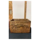 Peters cartridge co 12 Ga  wooden ammo box /.