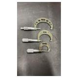3 Mitutoyo Micrometers