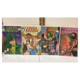 4 Green arrow comics all in plastic sleeves