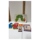 The hungry caterpillar book, Elmo and Cookie