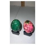2 Polished natural polished stone / alabaster